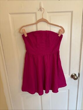Land of the Free Strapless Fuchsia Party Dress Size Medium